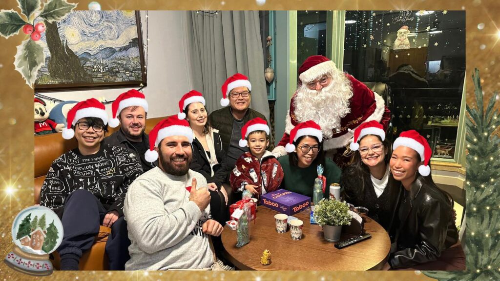 Christmas Eve our Fun To Learn family gathered for a simple house party