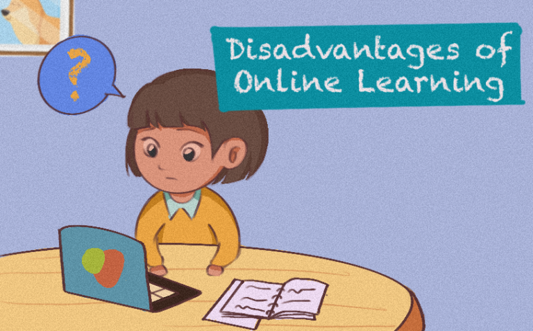 online learning disadvantages research