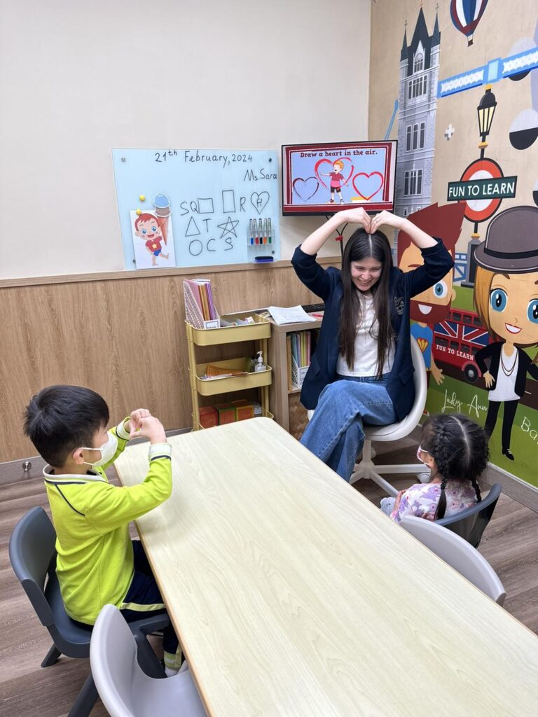 having fun teaching English
