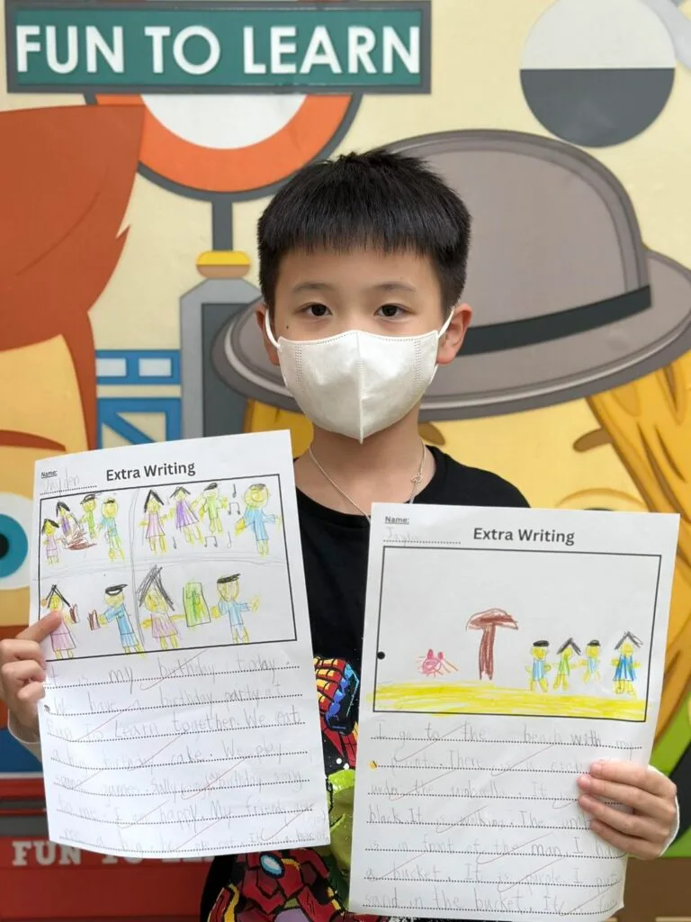 P.1 Grammar & Writing 小一文法寫作班 ✍🏼✨ 3 Jayden Extra Writing at Fun To Learn English Sheung Shui