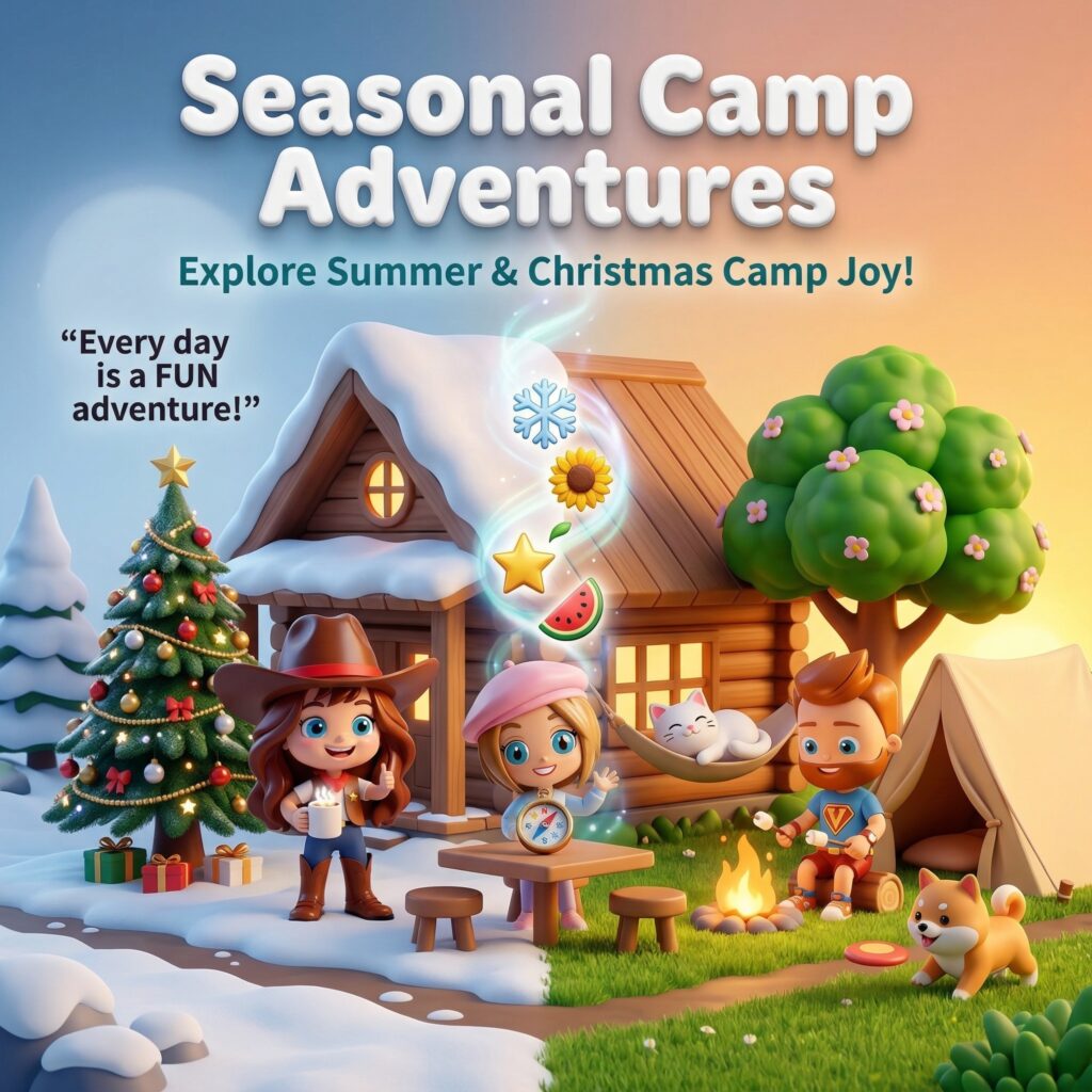 Children enjoying English Summer and Christmas Camps at Fun To Learn English Learning Centre Hong Kong. Seasonal Camp Adventures offer exciting themed lessons, arts, storytelling, and games that develop English fluency and creativity.